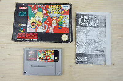 SNES - Krusty's Super Fun House - (OVP, mit Anleitung)
