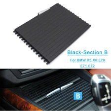 Front Console Cup Drink Holder Roller Blind Cover(B) For BMW X5 X6 E70 E71 E72