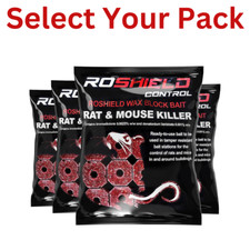 Image of Roshield Rat Mice Mouse Wax Bait Blocks Strong Rodent Bait Killer Pest Control