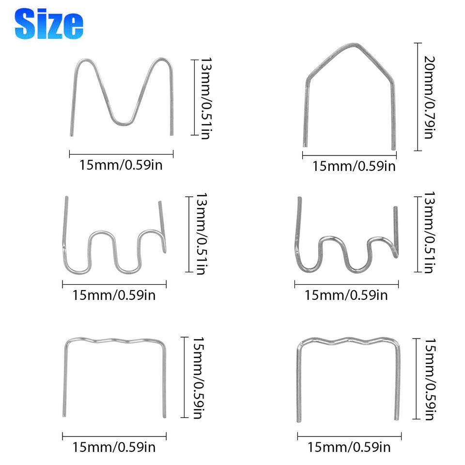 Bumper Repair 150W Plastic Welder Kit - 2-in-1 Hot Stapler With 100 Rods & 600 Staples For Car Bumpers & Plastic Repair 150W Plastic Welding Kit - Foto 5