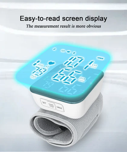 Automatic Digital Wrist Blood Pressure Monitor BP Machine Cuff LED Heart Rate - Picture 10 of 13