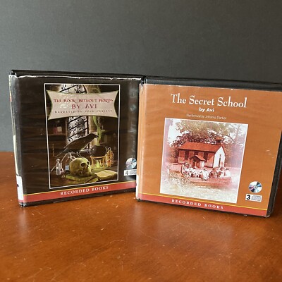 Lot: 2 Avi Audio Book CD Set The Book Without Words Secret School Recorded Bks