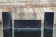 SONY Home Theater Surround Sound 3 Speaker System SS-TS71 SS-CT71 Tested