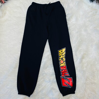 DRAGON BALL Z LOGO SWEATPANTS SIZE MEDIUM JOGGERS