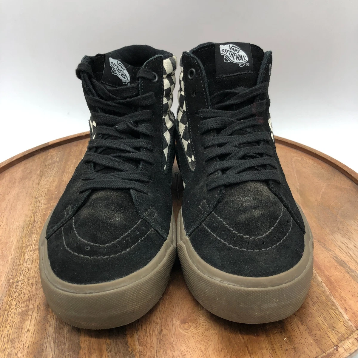 vans sk8 hi black dark gum