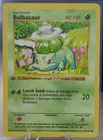 Vintage Pokemon 1999 WotC Base Set Bulbasaur 1st Ed Common #44/102 40 HP EN