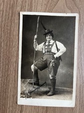 Vintage Studio Photographic Romanian Postcard Lady Portrait