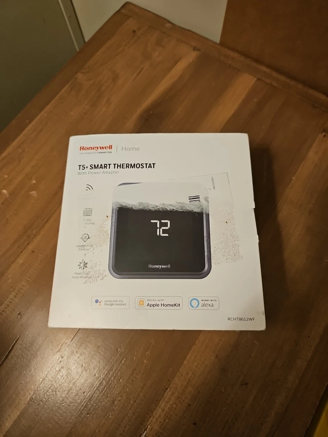Honeywell T5+ Smart Programmable Thermostat (RCHT8612WF)FOR PARTS ONLY AS IS