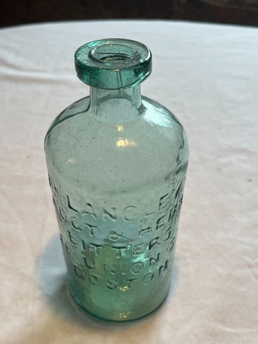 1860s Dr. Langley's Root & Herb Bitters 99 Union St. Boston, Mass Bitters Bottle