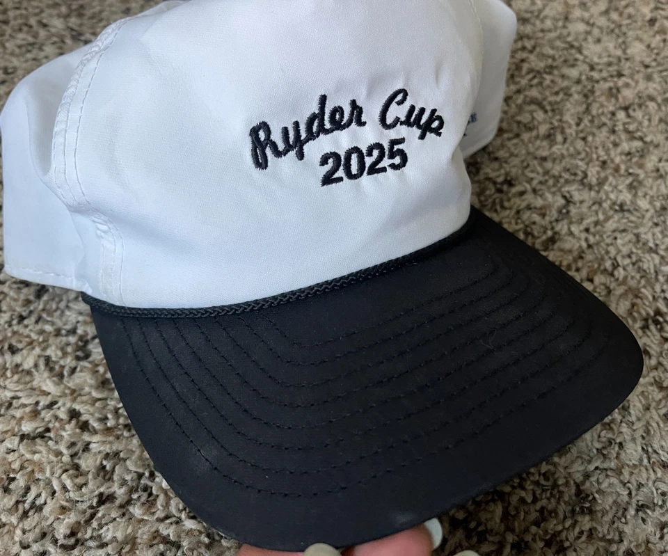 Ryder Cup 2025 Snapback Hat Cap White Black Bethpage Black Golf Imperial - Image 2 of 4