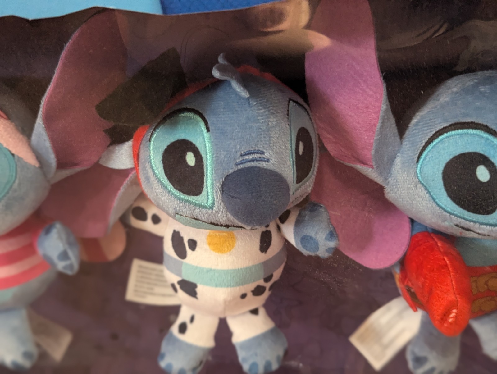 Disney 8.5" Stitch in Costume Plush Collector Set Of 4 Simba Pongo Sebastian