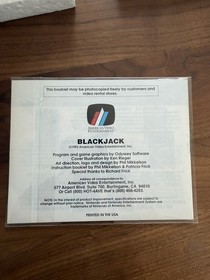 Blackjack - Authentic NES Nintendo Complete In Box CIB