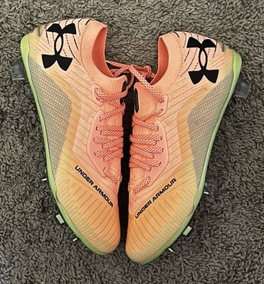 Size 6.5M/8W- Under Armour Shadow Elite 2 FG Flare Orange Morph 3027239-800