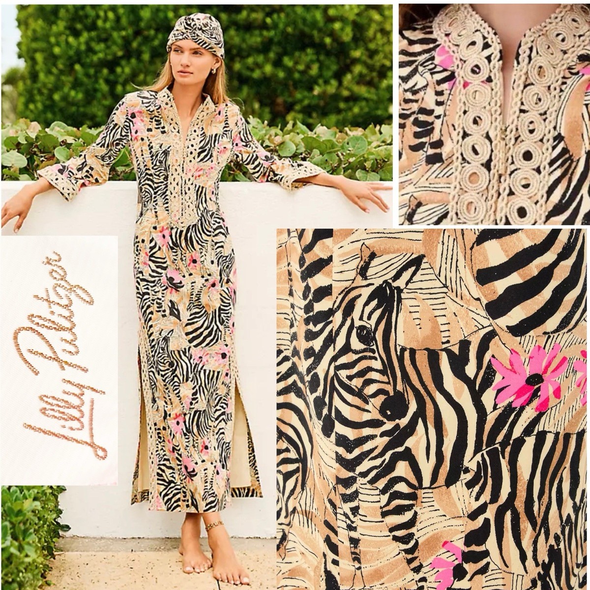 NWT Lilly Pulitzer Shealyn El Morocco Print Maxi Shift Dress 14 in
