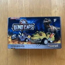 New Dinosaur Toy Pull Back Cars 6 Pack -Dino Cars Ages 3 