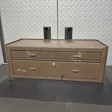 Kennedy MC-22 Machinist Tool Chest 2 Drawer Metal Toolbox USA VINTAGE Industrial