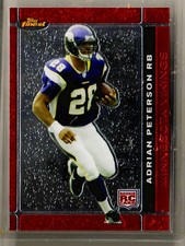 2007 Topps Finest Adrian Peterson Rookie Card #112 Minnesota Vikings. rookie card picture