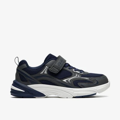 CLARKS CHILDREN'S Clarks Boys Crafton Move Kid Navy Combination Synthetic Trainers Textile Casual