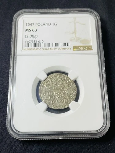 Poland 1547 1G NGC MS63 TOP POP