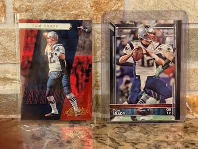  NEAR MINT 2017 Panini Absolute - Tom Brady #66 plus Topps Tom Brady COMBO BUY