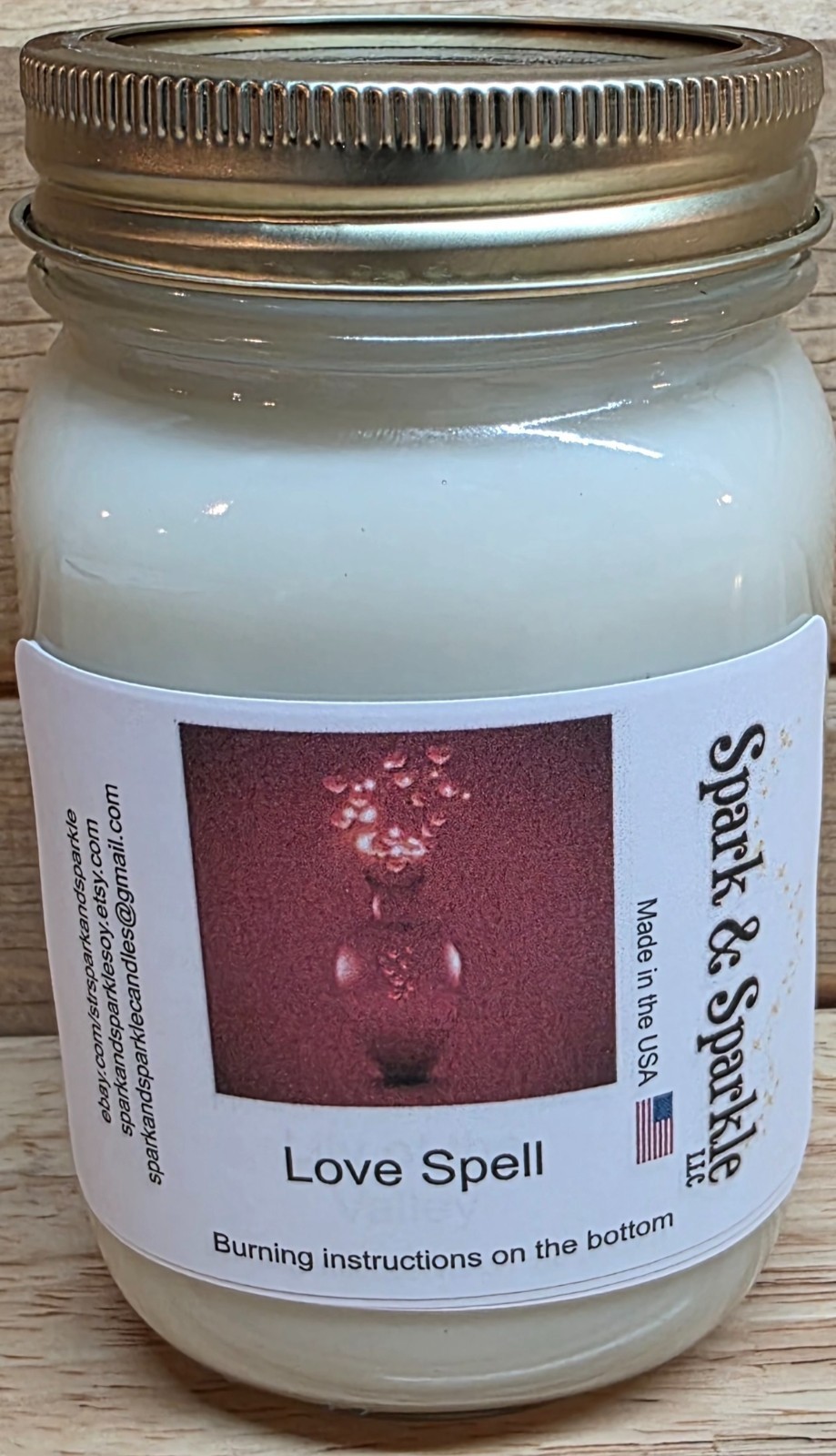 16oz Jar candle, Max Scented 100% Soy Wax over 100 Scents