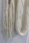Good Condition: Gap Ivory with Gold strands Long Knitted Scarf — photo 2
