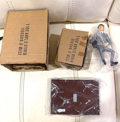 NEW THE  BEATLES / RINGO STARR / 1991 HAMILTON GIFTS FIGURE & DRUM SET