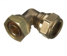 BAG OF 5 - 15mm x 1/2" Compression Bent Tap Connector - FREE Next-Day Delivery