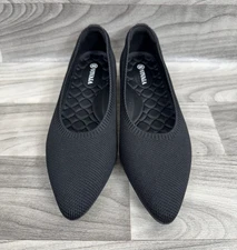 VIVAIA ARIA WALKER LIGHTWEIGHT POINTED-BALLET FLATS SHOES - BLACK - SIZE 40 US 9