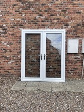 £485 UPVC PVC White Patio Doors French Doors Front Door Kitchen 1735mm x 2065mm
