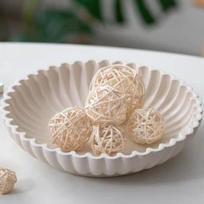 Hanobe Decorative Centerpiece Bowl Decor: Large Fruit Bowls for Home Dinning Kit