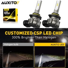 Pair White AUXITO H10 9140 LED Fog DRL Light 9145 Bulbs For NISSAN Qashqai Juke