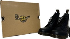 NIB Dr. Martens 1460 Black Smooth Leather 8-Eye Boot Men's US 9 | Women's US 10