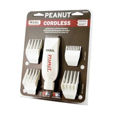 Wahl Professional Peanut Cordless Clipper/Trimmer #8663, White - Brand New