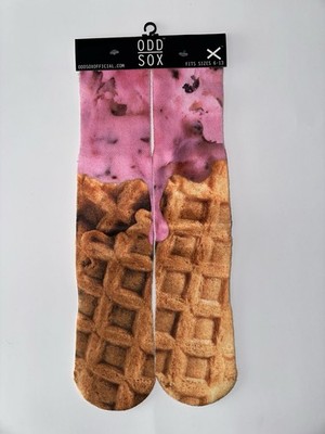 Odd Sox Unisex Ice Cream Socks, Sizes 6-13