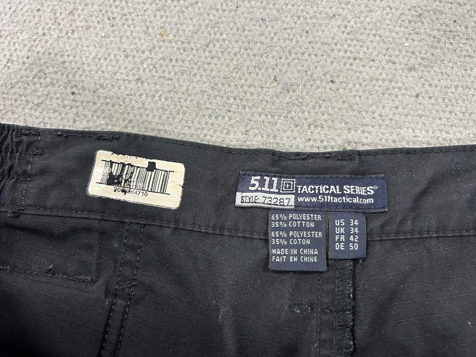 Pantalones Cortos Tácticos 5.11 Para Hombres 34 Negro Carga Ripstop Utilidad Ropa de Trabajo Senderismo Aire Libre Foto 3 de 4