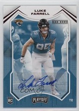2021 Panini Playoff Rookies Red Zone Auto Luke Farrell #286 Auto 0fp5