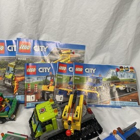 LEGO City Lot 4203 60059 60122 60152 60181 Excavator Logging Tractor Incomplete