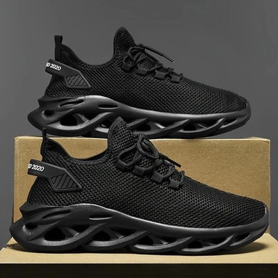 Men's Breathable Running Shoes Lightweight Walking Sneakers Casual Gym Athletic