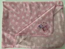 CIRCO target Pink Baby Blanket Lovey Baby Girl Butterflies Hearts Fleece