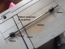 PRE LOVED ~ POWAKADDY GOLF TROLLEY AXLE WITH CLUTCHES ~ SEE DIMENSIONS ~ 538 MM 