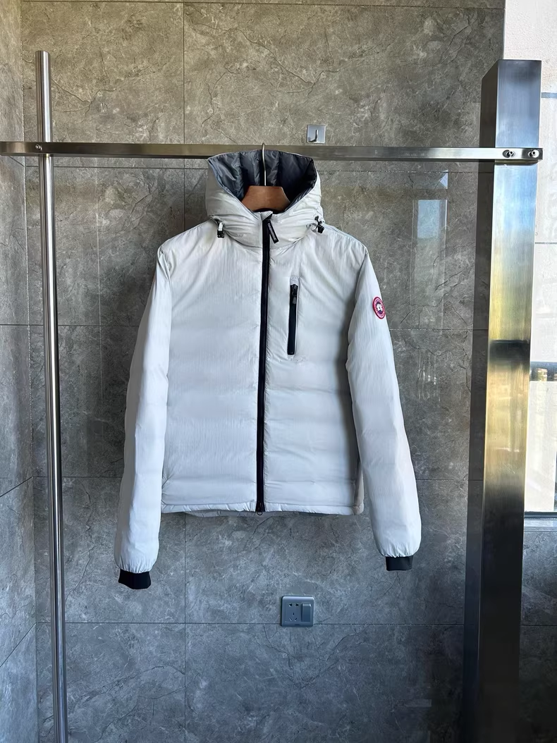 CANADA GOOSE 5078M Lodge Hoody Puffer Jacket white free shipping