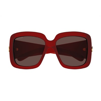 Gucci GG1402S 003 Transparent Burgundy/Brown 55-16-130  display picture 2