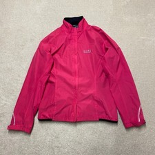 Gore Running Wear Jacket Windstopper Women's Large Pink Full-Zip