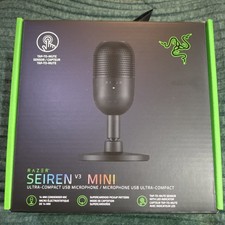 New in Box   Razer Seiren V3 Mini Ultra-Compact USB Condenser Microphone Black