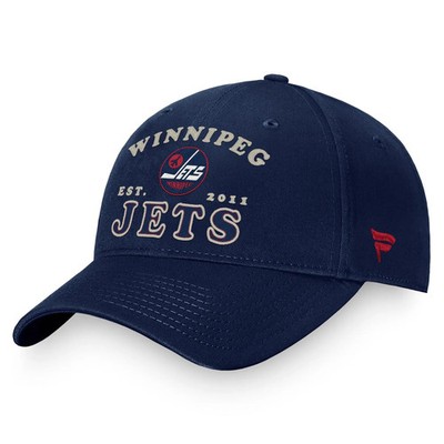 Winnipeg Jets NHL Fanatics Heritage Cap Navy