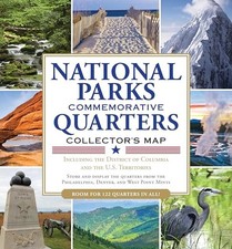 National Parks Quarters Map By Inc Peter Pauper Press - Folded