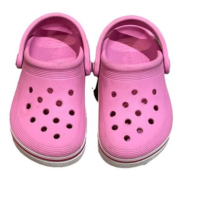 Crocs Off Court Clog Shoes Toddler Unisex Pink Slip-On Size C9