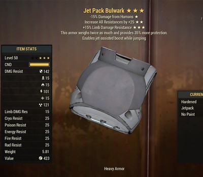 (Xbox) NEW Bulwark Secret Service Armor Chest with Jet Pack