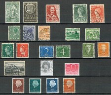 PAYS-BAS de 1923 à 1982 Lot de 23 Timbres Oblitérés 